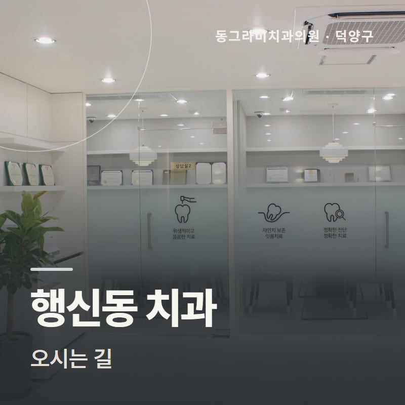 행신동 치과 오시는 길